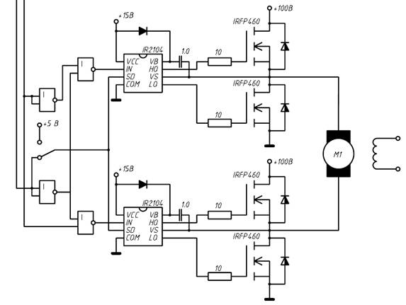 Драйвер для полевых (MOSFET) транзисторов на дискретных компонентах (BJT)